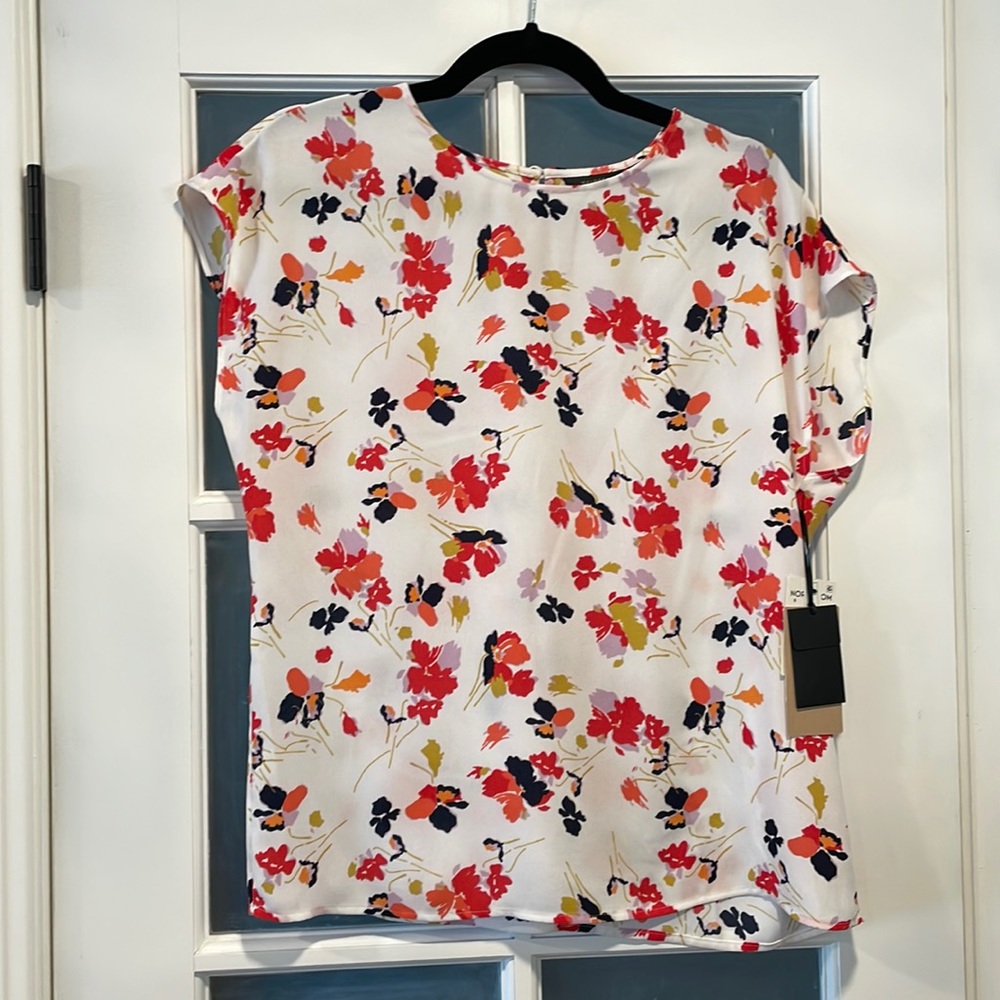 Ivory floral top